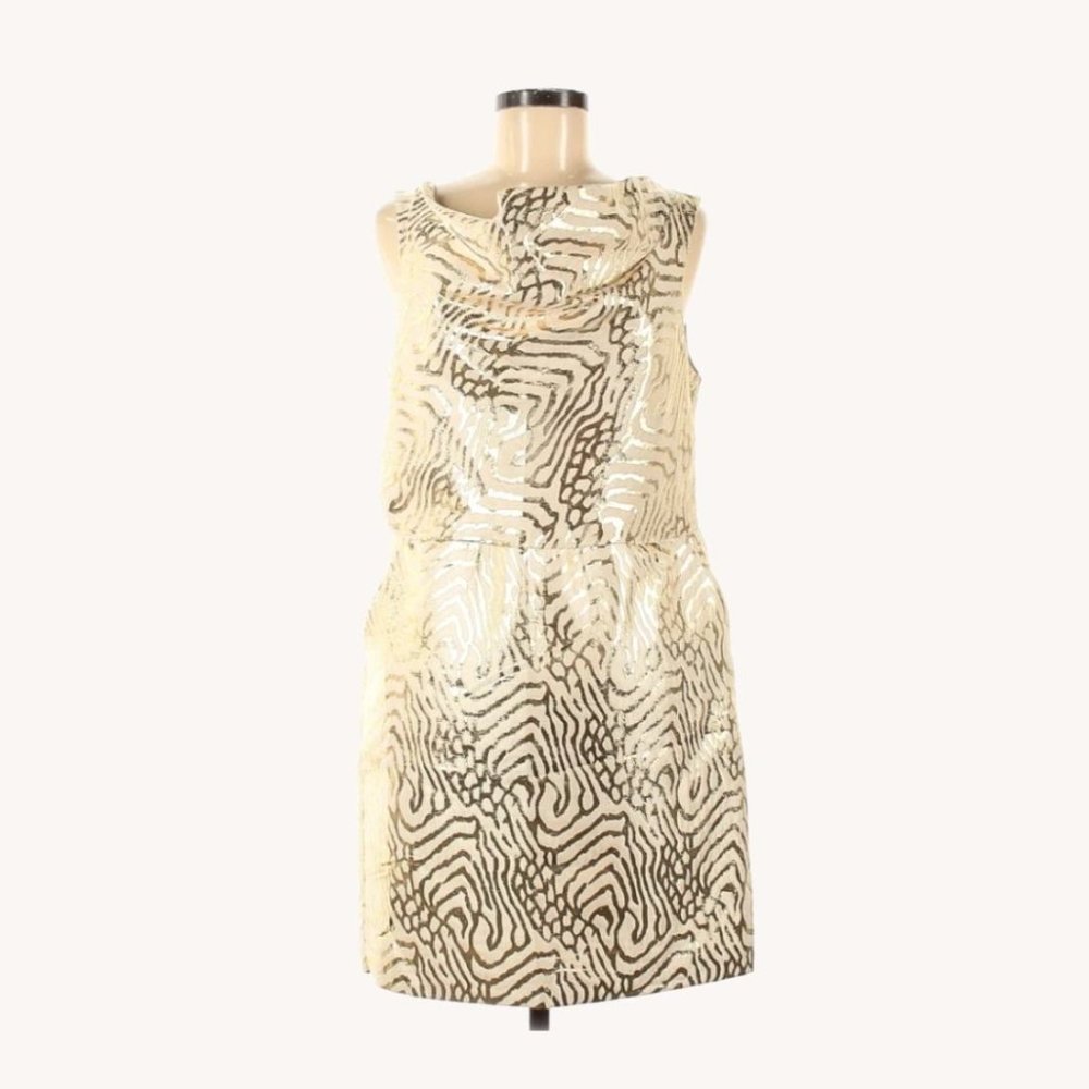 GAP SIZE 8 Gold Shiny Dress